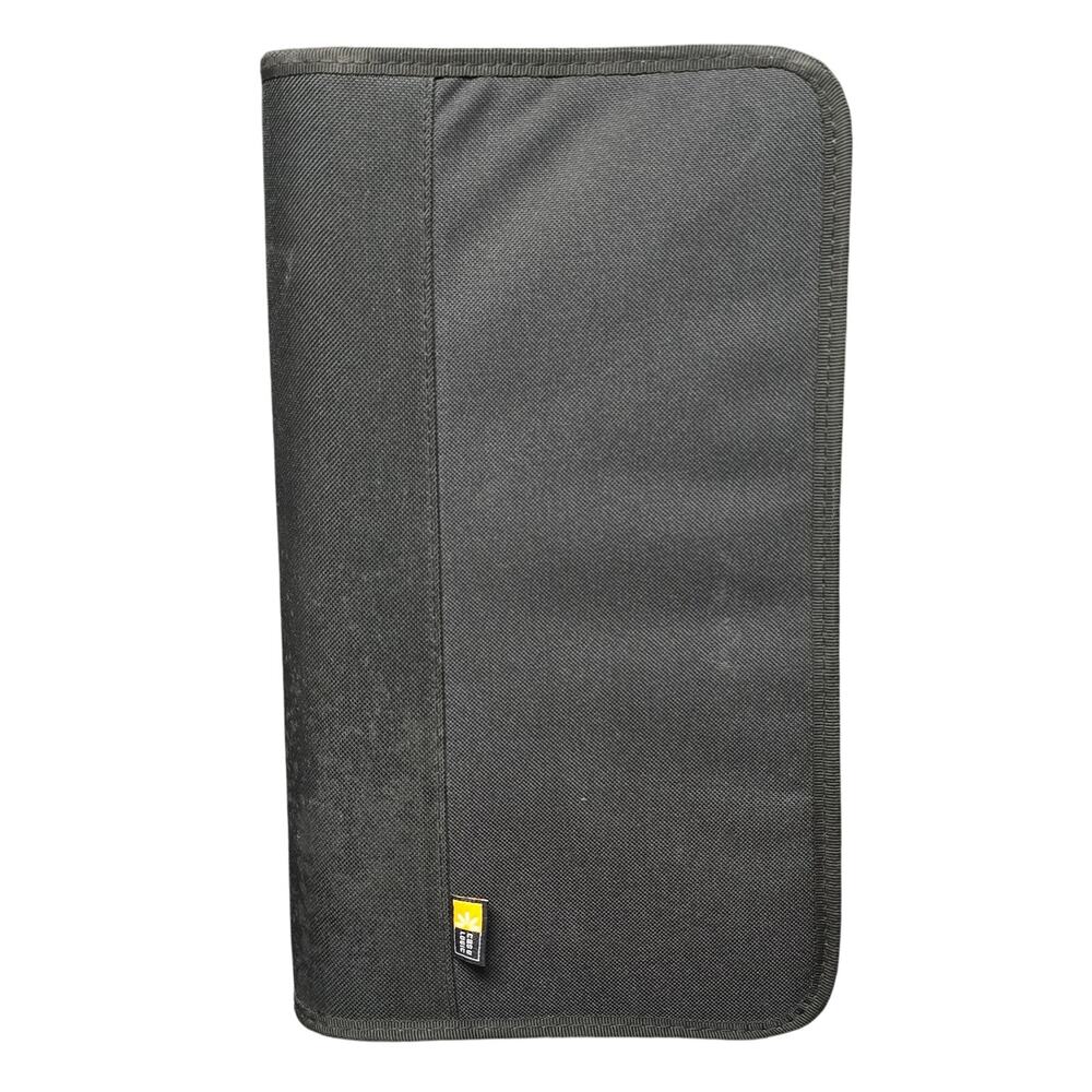 Case Logic Black CD Carrying Case Holds 30 DVD CD Music Movies Removable Sleeves